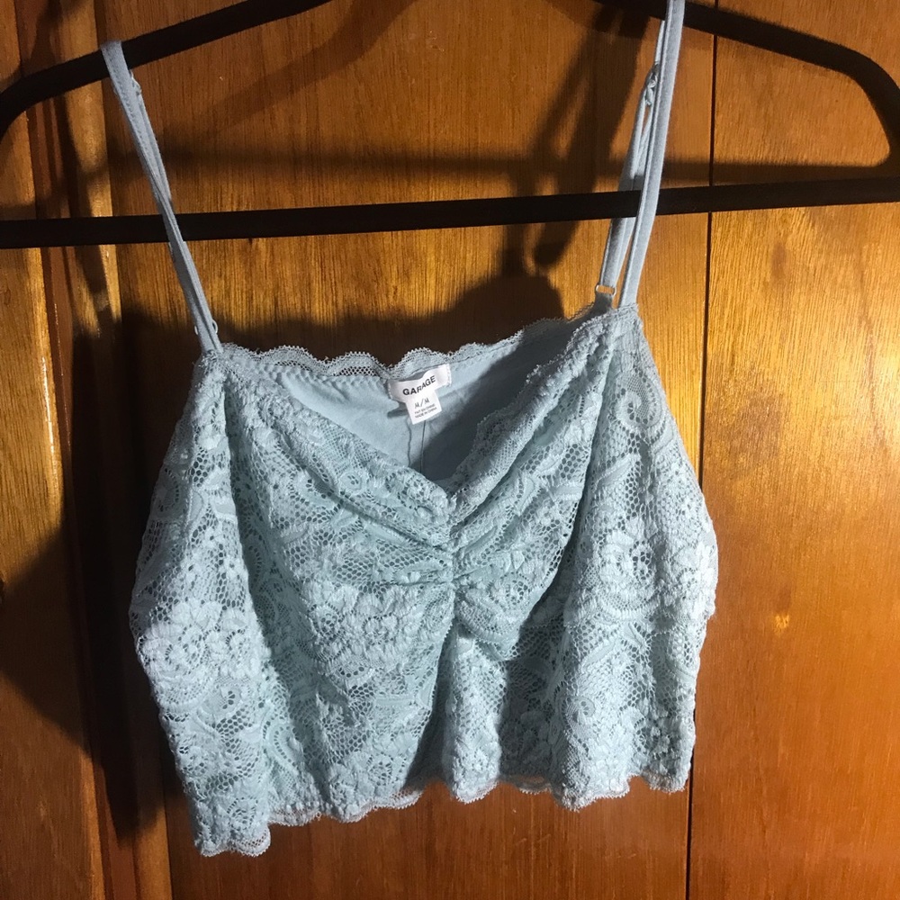 Garage Cropped Lace Top